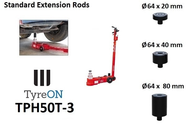 TPH50T-3 Air hydraulic jack 50 Tons - Minimum height 15 cm - 작업장 장비 : 사진 2 TPH50T-3 Air hydraulic jack 50 Tons - Minimum height 15 cm - 작업장 장비 : 사진 2