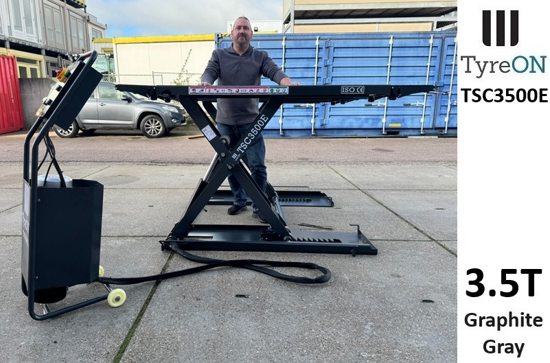TSC3500E mobile midrise car scissor lift with electrical release - Capacity 3,5T - Lifting height 125 cm  - 230V - Graphite gray - 작업장 장비 : 사진 3 TSC3500E mobile midrise car scissor lift with electrical release - Capacity 3,5T - Lifting height 125 cm  - 230V - Graphite gray - 작업장 장비 : 사진 3