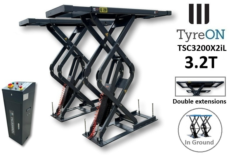 TSC3500X2iL in floor scissor lift - double extensions- Platform length up to 224 cm - also for longer vehicles - 작업장 장비 : 사진 1 TSC3500X2iL in floor scissor lift - double extensions- Platform length up to 224 cm - also for longer vehicles - 작업장 장비 : 사진 1