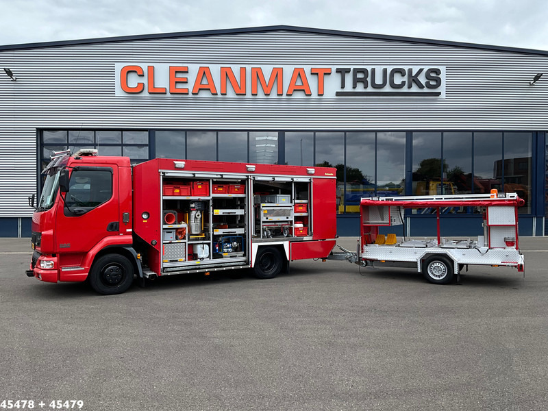 DAF FA 45 LF 150 Brandweer materiaalwagen + Mucar M5A-FOX Brandweer materiaal aanhangwagen - 소방차 : 사진 1 DAF FA 45 LF 150 Brandweer materiaalwagen + Mucar M5A-FOX Brandweer materiaal aanhangwagen - 소방차 : 사진 1
