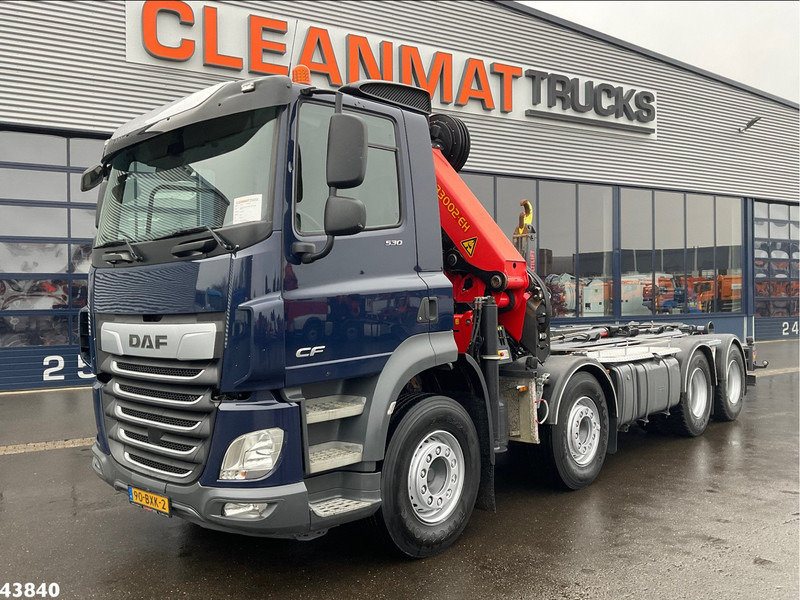 DAF FAD CF 530 8x4 Euro 6 Palfinger 33 Tonmeter laadkraan - 후크 리프트 트럭, 크레인 트럭 : 사진 2 DAF FAD CF 530 8x4 Euro 6 Palfinger 33 Tonmeter laadkraan - 후크 리프트 트럭, 크레인 트럭 : 사진 2