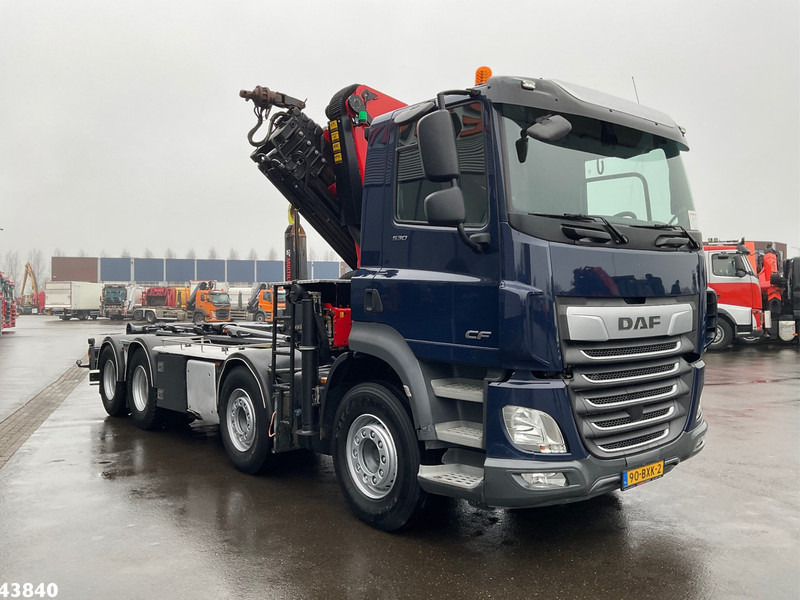 DAF FAD CF 530 8x4 Euro 6 Palfinger 33 Tonmeter laadkraan - 후크 리프트 트럭, 크레인 트럭 : 사진 3 DAF FAD CF 530 8x4 Euro 6 Palfinger 33 Tonmeter laadkraan - 후크 리프트 트럭, 크레인 트럭 : 사진 3