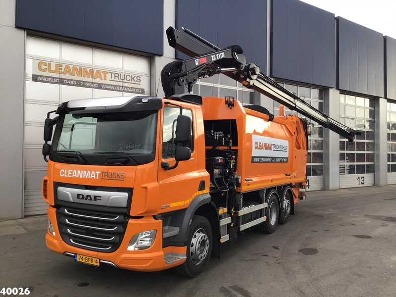 DAF FAN CF 340 Hiab 21 Tonmeter laadkraan - 쓰레기차 : 사진 1 DAF FAN CF 340 Hiab 21 Tonmeter laadkraan - 쓰레기차 : 사진 1