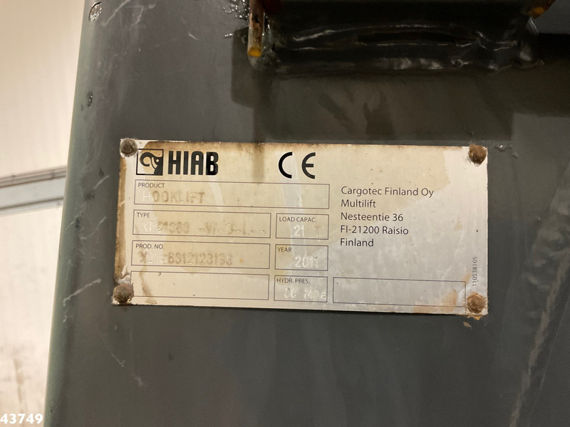 후크 리프트 트럭 DAF FAS CF 440 Euro 6 Hiab 21 Ton haakarmsysteem : 사진 18