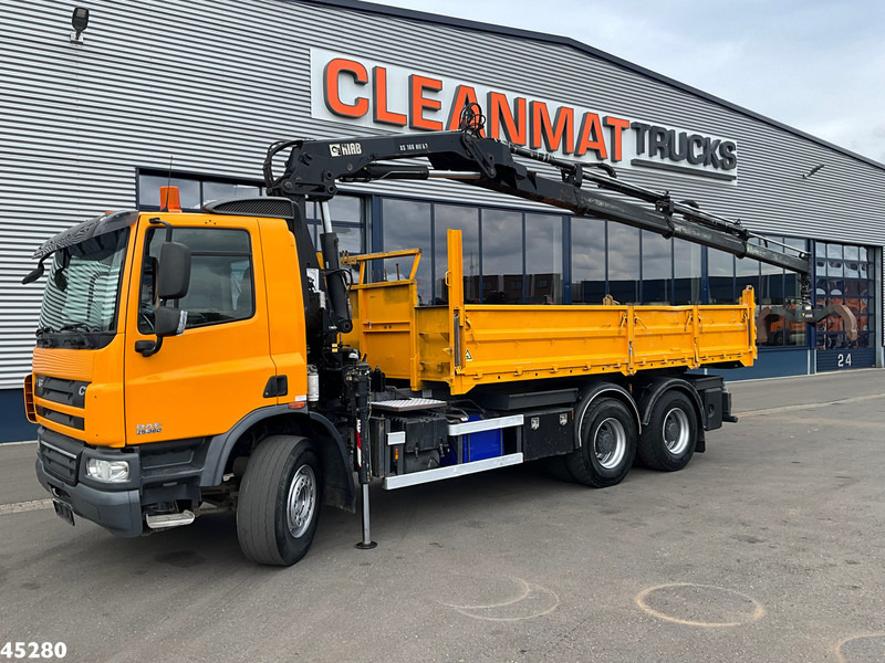 DAF FAT 75 CF 340 6x4 Manual Full steel Hiab 16 Tonmeter laadkraan - 덤프트럭, 크레인 트럭 : 사진 2 DAF FAT 75 CF 340 6x4 Manual Full steel Hiab 16 Tonmeter laadkraan - 덤프트럭, 크레인 트럭 : 사진 2