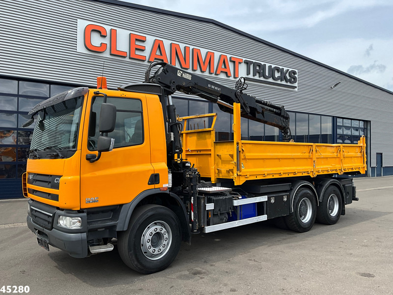 DAF FAT 75 CF 340 6x4 Manual Full steel Hiab 16 Tonmeter laadkraan - 덤프트럭, 크레인 트럭 : 사진 3 DAF FAT 75 CF 340 6x4 Manual Full steel Hiab 16 Tonmeter laadkraan - 덤프트럭, 크레인 트럭 : 사진 3