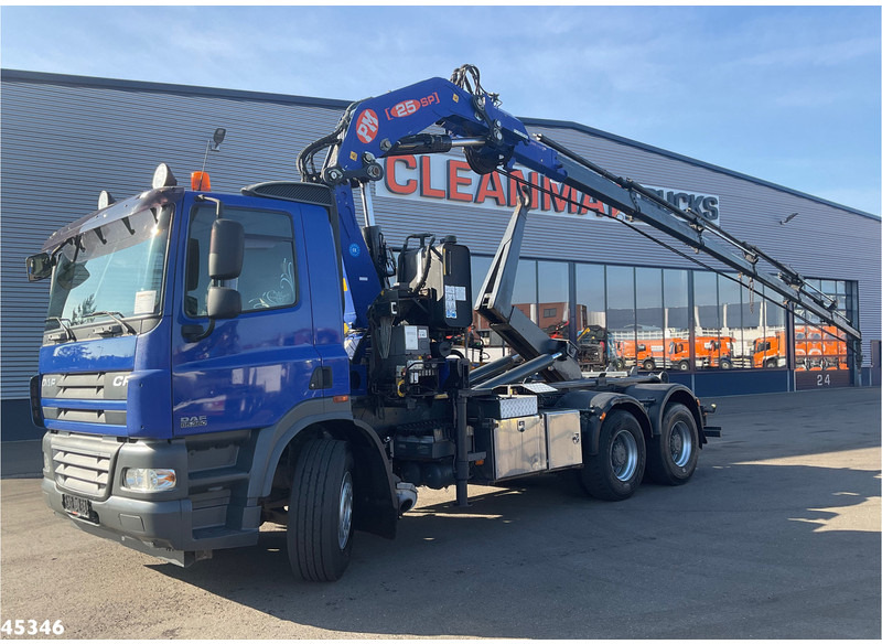 DAF FAT 85 CF 360 6x4 PM 25 Tonmeter laadkraan - 후크 리프트 트럭, 크레인 트럭 : 사진 1 DAF FAT 85 CF 360 6x4 PM 25 Tonmeter laadkraan - 후크 리프트 트럭, 크레인 트럭 : 사진 1