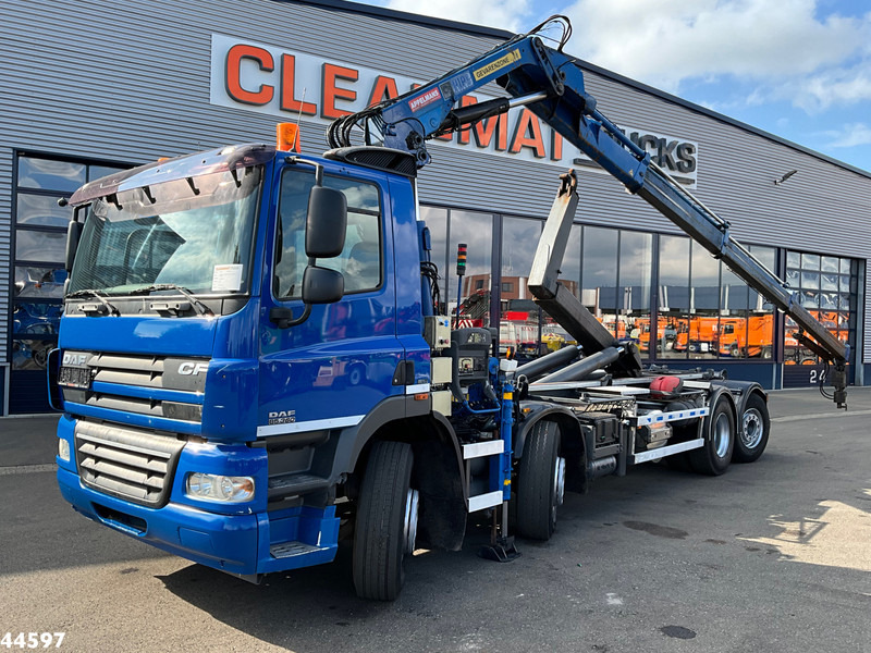 DAF FAX 85 CF 360 8x2 Euro 5 Hiab 16 Tonmeter laadkraan - 후크 리프트 트럭, 크레인 트럭 : 사진 1 DAF FAX 85 CF 360 8x2 Euro 5 Hiab 16 Tonmeter laadkraan - 후크 리프트 트럭, 크레인 트럭 : 사진 1