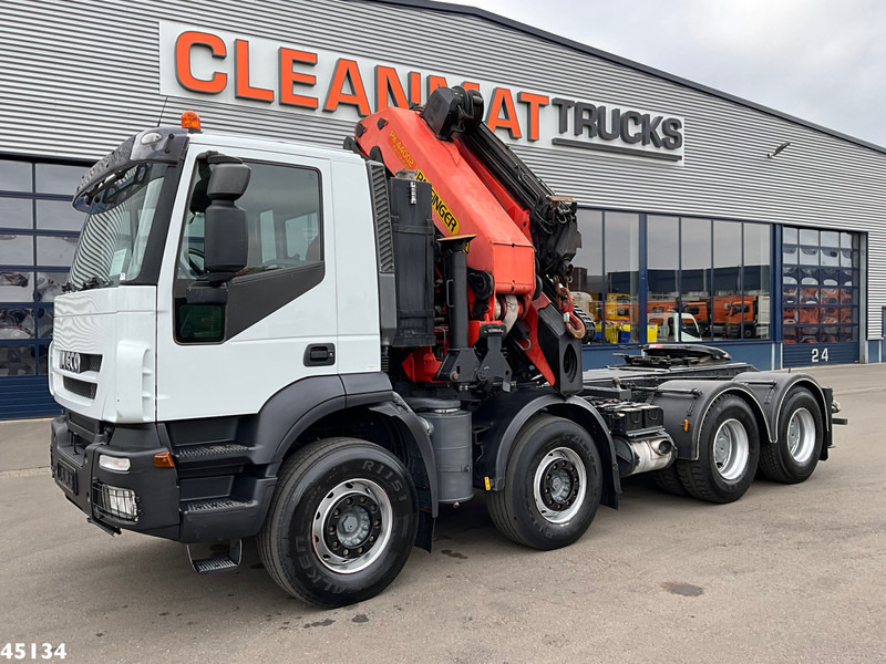 Iveco Stralis AD410T44 8x4 Palfinger 44 Tonmeter laadkraan + Fly-Jib Just 222.398 km! - 크레인 트럭 : 사진 4 Iveco Stralis AD410T44 8x4 Palfinger 44 Tonmeter laadkraan + Fly-Jib Just 222.398 km! - 크레인 트럭 : 사진 4