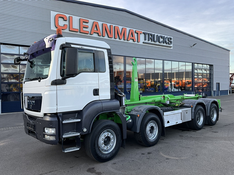 MAN TGA 41.440 8x4 Full Steel AJK 26 Ton Haakarmsysteem - 후크 리프트 트럭 : 사진 2 MAN TGA 41.440 8x4 Full Steel AJK 26 Ton Haakarmsysteem - 후크 리프트 트럭 : 사진 2