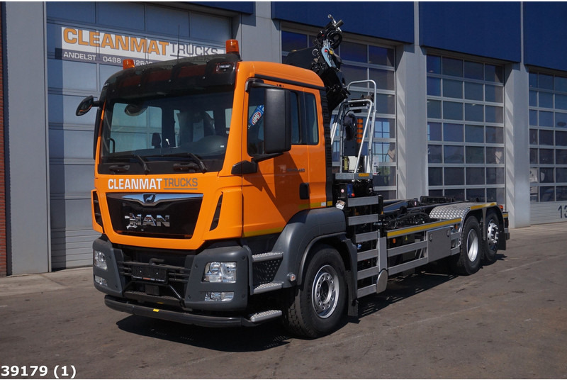 MAN TGS 26.420 HMF 21 ton/meter laadkraan - 후크 리프트 트럭, 크레인 트럭 : 사진 2 MAN TGS 26.420 HMF 21 ton/meter laadkraan - 후크 리프트 트럭, 크레인 트럭 : 사진 2