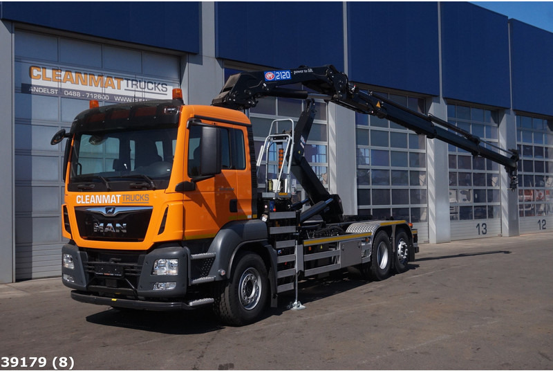MAN TGS 26.420 HMF 21 ton/meter laadkraan - 후크 리프트 트럭, 크레인 트럭 : 사진 1 MAN TGS 26.420 HMF 21 ton/meter laadkraan - 후크 리프트 트럭, 크레인 트럭 : 사진 1