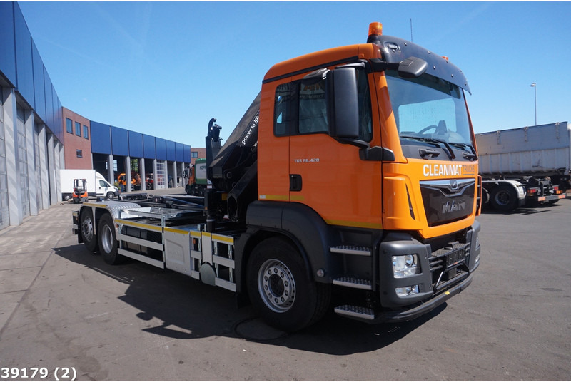 MAN TGS 26.420 HMF 21 ton/meter laadkraan - 후크 리프트 트럭, 크레인 트럭 : 사진 3 MAN TGS 26.420 HMF 21 ton/meter laadkraan - 후크 리프트 트럭, 크레인 트럭 : 사진 3