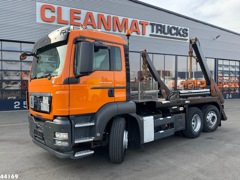 MAN TGS 26.480 VDL 18 Ton portaalarmsysteem - 스킵 로더 트럭 : 사진 1 MAN TGS 26.480 VDL 18 Ton portaalarmsysteem - 스킵 로더 트럭 : 사진 1
