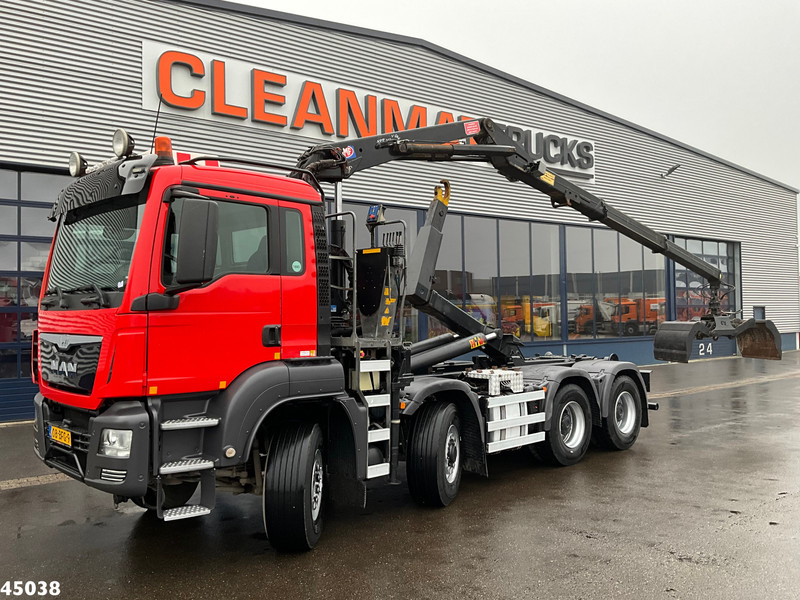 MAN TGS 35.400 8x4 Euro 6 HMF 16 Tonmeter Z-kraan - 후크 리프트 트럭, 크레인 트럭 : 사진 1 MAN TGS 35.400 8x4 Euro 6 HMF 16 Tonmeter Z-kraan - 후크 리프트 트럭, 크레인 트럭 : 사진 1