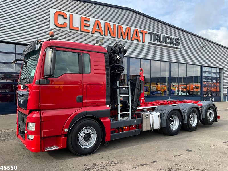 MAN TGX 35.480 8x4 Euro 6 Hiab 28 Tonmeter laadkraan - 후크 리프트 트럭, 크레인 트럭 : 사진 2 MAN TGX 35.480 8x4 Euro 6 Hiab 28 Tonmeter laadkraan - 후크 리프트 트럭, 크레인 트럭 : 사진 2