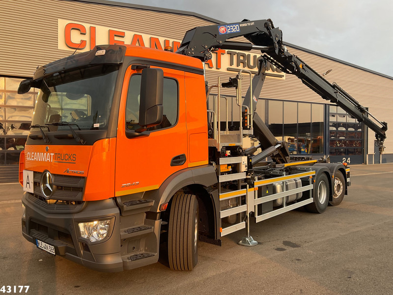 Mercedes-Benz Actros 2643 Euro 6 HMF 23 Tonmeter laadkraan - 후크 리프트 트럭, 크레인 트럭 : 사진 1 Mercedes-Benz Actros 2643 Euro 6 HMF 23 Tonmeter laadkraan - 후크 리프트 트럭, 크레인 트럭 : 사진 1
