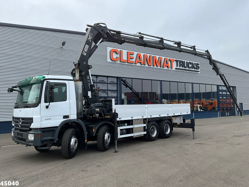 Mercedes-Benz Actros 4141 8x4 manual Hiab 32 Tonmeter laadkraan + Fly-jib - 크레인 트럭 : 사진 1 Mercedes-Benz Actros 4141 8x4 manual Hiab 32 Tonmeter laadkraan + Fly-jib - 크레인 트럭 : 사진 1