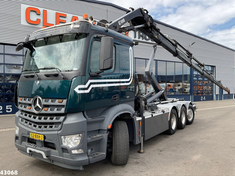Mercedes-Benz Arocs 3251 8x4 Euro 6 Hiab 28 Tonmeter laadkraan - 후크 리프트 트럭, 크레인 트럭 : 사진 1 Mercedes-Benz Arocs 3251 8x4 Euro 6 Hiab 28 Tonmeter laadkraan - 후크 리프트 트럭, 크레인 트럭 : 사진 1