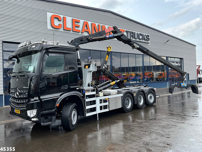 Mercedes-Benz Arocs 3540 8x4 Euro 6 HMF 19 Tonmeter Z-kraan Just 118.906 Km! - 후크 리프트 트럭, 크레인 트럭 : 사진 1 Mercedes-Benz Arocs 3540 8x4 Euro 6 HMF 19 Tonmeter Z-kraan Just 118.906 Km! - 후크 리프트 트럭, 크레인 트럭 : 사진 1