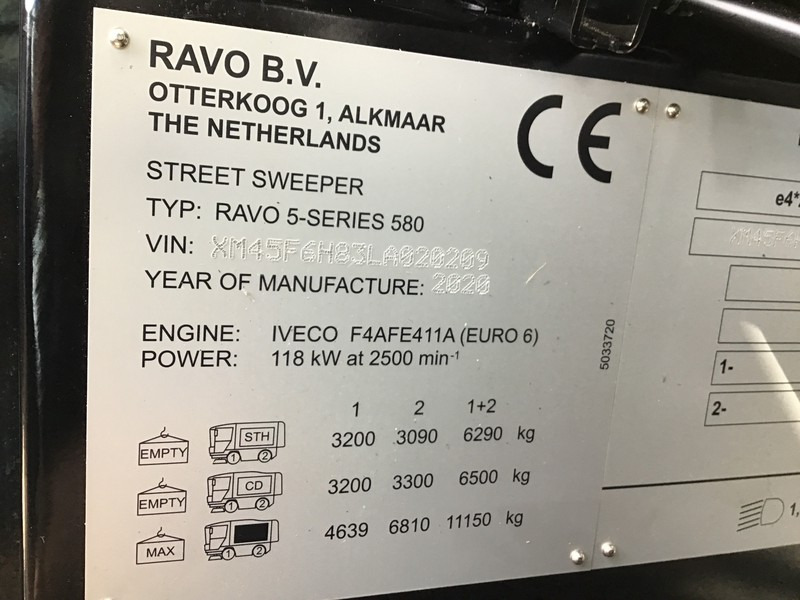 거리 청소 차량 Ravo 5-SERIES 580 with 3-rd brush : 사진 6