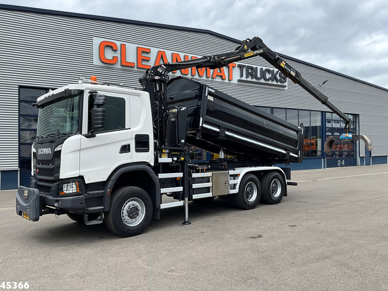 Scania G 410 6x6 Euro 6 Palfinger 17 Tonmeter Z-kraan - 덤프트럭, 크레인 트럭 : 사진 1 Scania G 410 6x6 Euro 6 Palfinger 17 Tonmeter Z-kraan - 덤프트럭, 크레인 트럭 : 사진 1