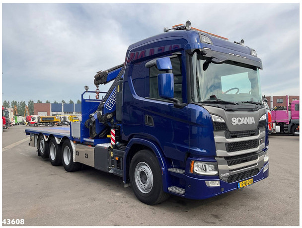 Scania G 450 8x4 Fassi 45 Tonmeter laadkraan + Fly-Jib Just 151.350 km! - 크레인 트럭 : 사진 3 Scania G 450 8x4 Fassi 45 Tonmeter laadkraan + Fly-Jib Just 151.350 km! - 크레인 트럭 : 사진 3