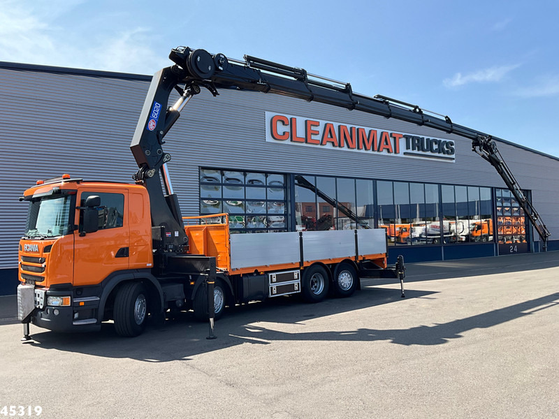 Scania G 450 Euro 6 HMF 60 Tonmeter laadkraan + Fly-Jib - 크레인 트럭 : 사진 1 Scania G 450 Euro 6 HMF 60 Tonmeter laadkraan + Fly-Jib - 크레인 트럭 : 사진 1