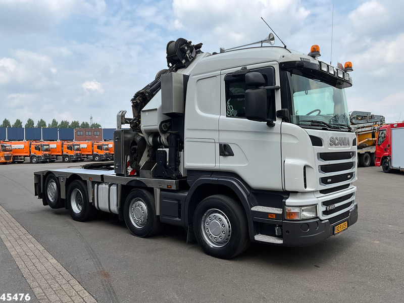 Scania G 480 HMF 85 Tonmeter laadkraan + Fly-Jib - 크레인 트럭 : 사진 4 Scania G 480 HMF 85 Tonmeter laadkraan + Fly-Jib - 크레인 트럭 : 사진 4