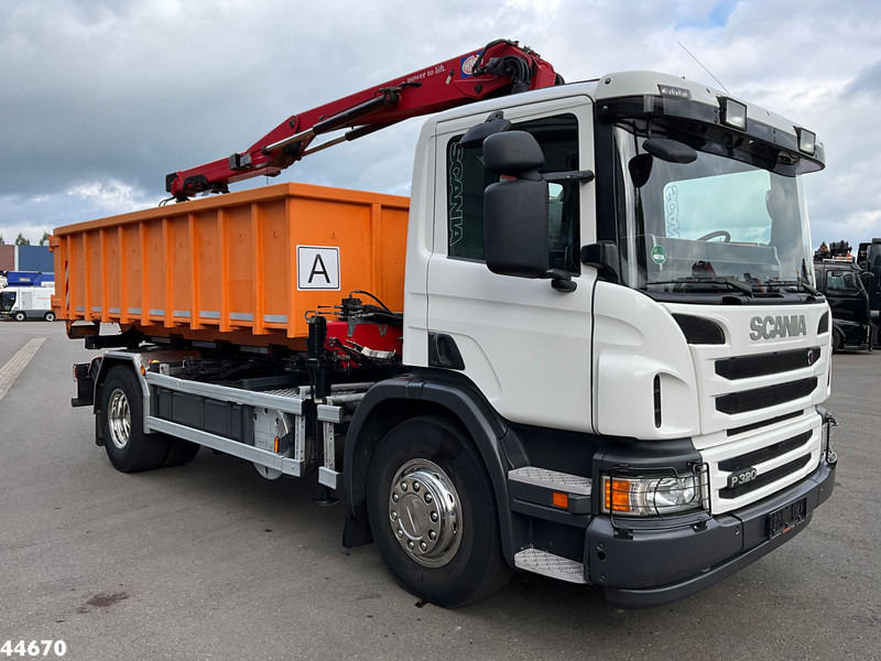 Scania P 320 HMF 12 Tonmeter Z-kraan + Kipper 11m³ - 덤프트럭, 크레인 트럭 : 사진 4 Scania P 320 HMF 12 Tonmeter Z-kraan + Kipper 11m³ - 덤프트럭, 크레인 트럭 : 사진 4