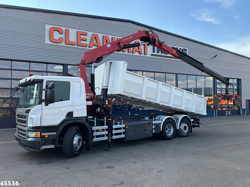 Scania P 340 Euro 6 CNG HMF 25 Tonmeter laadkraan Just 72.852 km! - 덤프트럭, 크레인 트럭 : 사진 1 Scania P 340 Euro 6 CNG HMF 25 Tonmeter laadkraan Just 72.852 km! - 덤프트럭, 크레인 트럭 : 사진 1