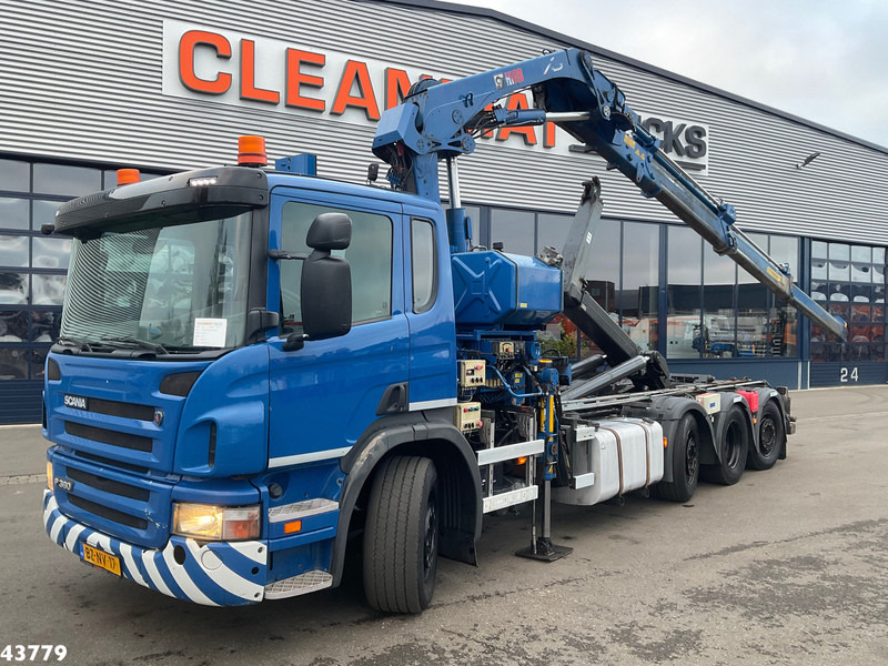 Scania P 360 8x2 Hiab 21 Tonmeter laadkraan - 후크 리프트 트럭, 크레인 트럭 : 사진 1 Scania P 360 8x2 Hiab 21 Tonmeter laadkraan - 후크 리프트 트럭, 크레인 트럭 : 사진 1