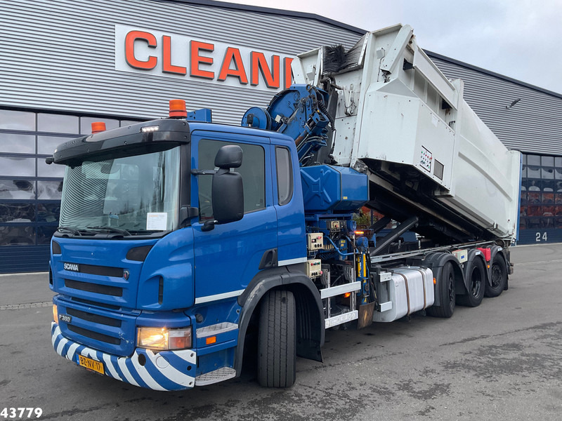 Scania P 360 8x2 Hiab 21 Tonmeter laadkraan - 후크 리프트 트럭, 크레인 트럭 : 사진 2 Scania P 360 8x2 Hiab 21 Tonmeter laadkraan - 후크 리프트 트럭, 크레인 트럭 : 사진 2