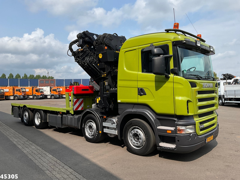 Scania R 420 8x2 manual Palfinger 85 Tonmeter laadkraan + Fly-Jib - 크레인 트럭 : 사진 4 Scania R 420 8x2 manual Palfinger 85 Tonmeter laadkraan + Fly-Jib - 크레인 트럭 : 사진 4