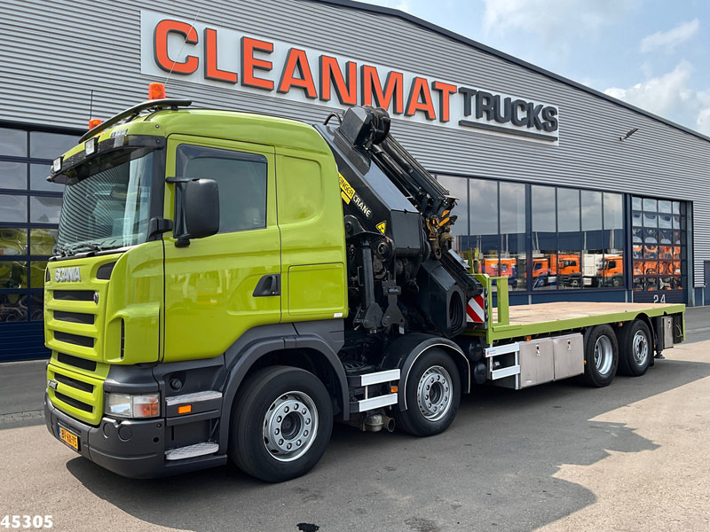 Scania R 420 8x2 manual Palfinger 85 Tonmeter laadkraan + Fly-Jib - 크레인 트럭 : 사진 2 Scania R 420 8x2 manual Palfinger 85 Tonmeter laadkraan + Fly-Jib - 크레인 트럭 : 사진 2