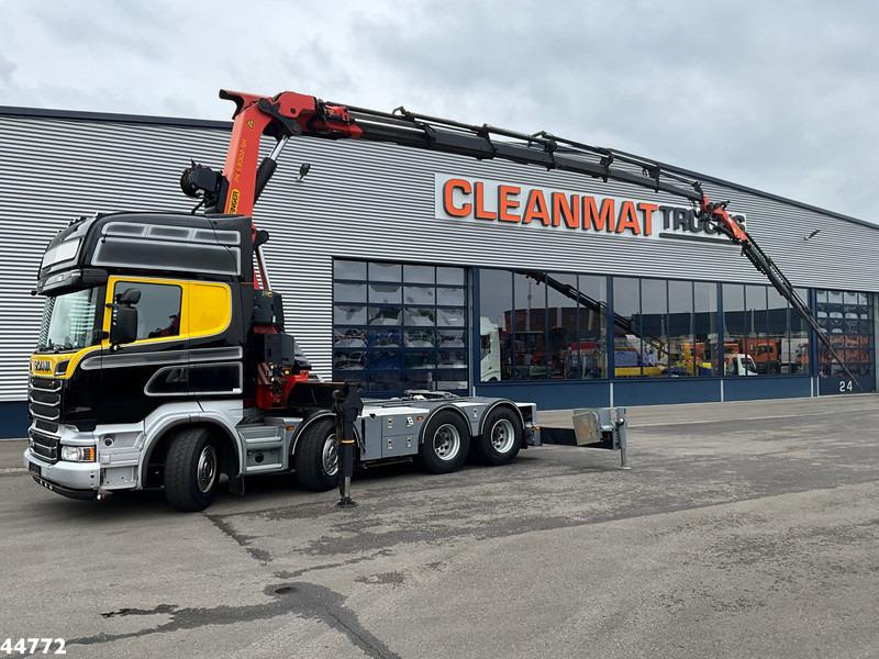 Scania R500 8x4 V8 Retarder Palfinger 53 Tonmeter laadkraan + Fly-Jib - 트랙터 유닛 : 사진 1 Scania R500 8x4 V8 Retarder Palfinger 53 Tonmeter laadkraan + Fly-Jib - 트랙터 유닛 : 사진 1