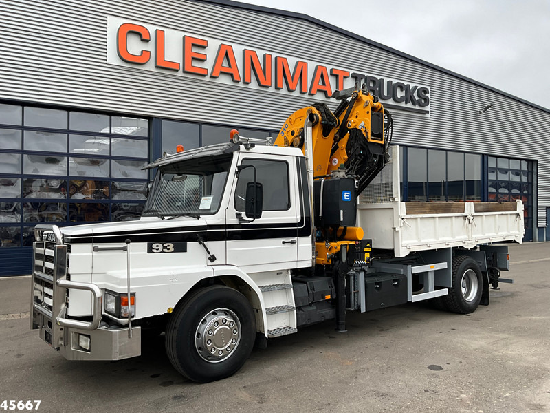 Scania T 93 4x2 Kipper met 31 Tonmeter laadkraan (bj 2005) + Fly-JIb! Just 118.736 km! - 덤프트럭, 크레인 트럭 : 사진 4 Scania T 93 4x2 Kipper met 31 Tonmeter laadkraan (bj 2005) + Fly-JIb! Just 118.736 km! - 덤프트럭, 크레인 트럭 : 사진 4