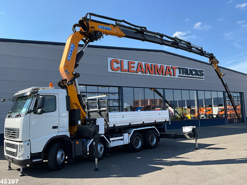 Volvo FH 500 8x4 Effer 65 Tonmeter laadkraan + Fly-Jib - 덤프트럭, 크레인 트럭 : 사진 2 Volvo FH 500 8x4 Effer 65 Tonmeter laadkraan + Fly-Jib - 덤프트럭, 크레인 트럭 : 사진 2