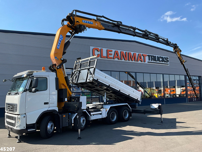 Volvo FH 500 8x4 Effer 65 Tonmeter laadkraan + Fly-Jib - 덤프트럭, 크레인 트럭 : 사진 1 Volvo FH 500 8x4 Effer 65 Tonmeter laadkraan + Fly-Jib - 덤프트럭, 크레인 트럭 : 사진 1