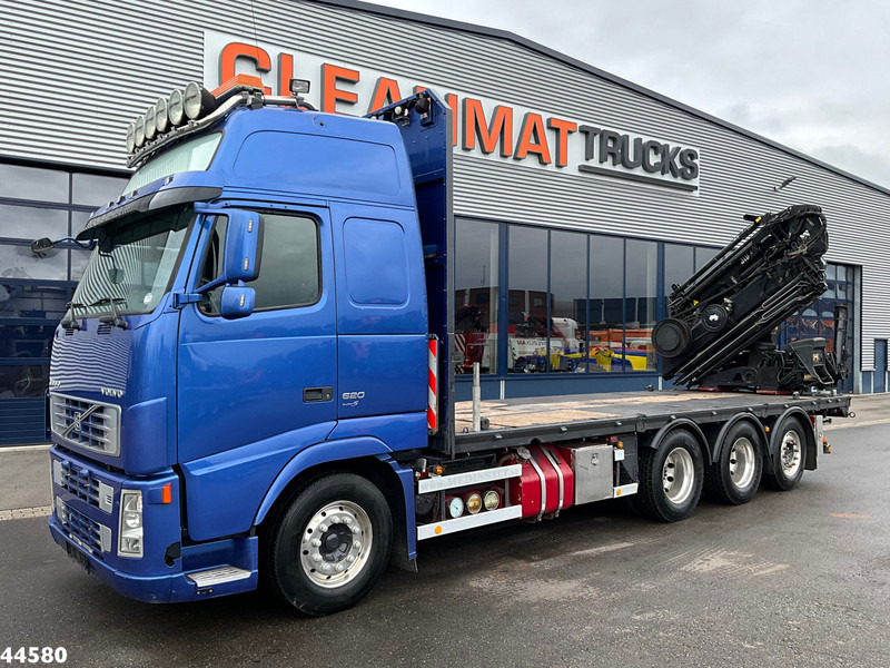 Volvo FH 520 8x4 Euro 5 Hiab 24 Tonmeter laadkraan + Fly-jib - 크레인 트럭 : 사진 3 Volvo FH 520 8x4 Euro 5 Hiab 24 Tonmeter laadkraan + Fly-jib - 크레인 트럭 : 사진 3