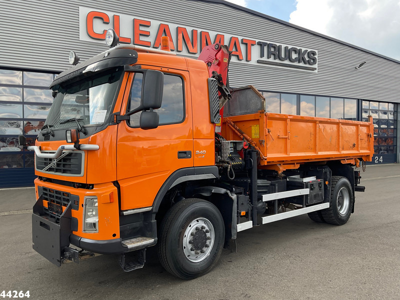 Volvo FM 340 4x4 Palfinger 10 Tonmeter laadkraan Manual Full steel - 덤프트럭, 크레인 트럭 : 사진 2 Volvo FM 340 4x4 Palfinger 10 Tonmeter laadkraan Manual Full steel - 덤프트럭, 크레인 트럭 : 사진 2
