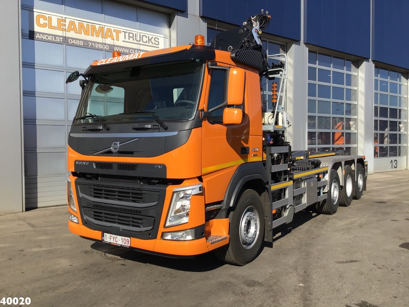 Volvo FM 420 8x2 HMF 28 ton/meter laadkraan Welvaarts weighing system - 후크 리프트 트럭, 크레인 트럭 : 사진 2 Volvo FM 420 8x2 HMF 28 ton/meter laadkraan Welvaarts weighing system - 후크 리프트 트럭, 크레인 트럭 : 사진 2