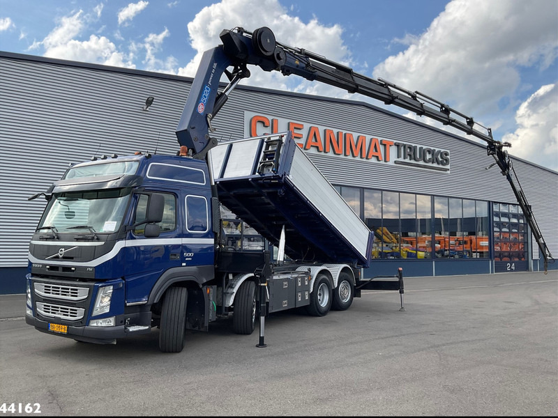Volvo FM 500 Euro 6 HMF 50 Tonmeter laadkraan + Fly-Jib - 덤프트럭, 크레인 트럭 : 사진 1 Volvo FM 500 Euro 6 HMF 50 Tonmeter laadkraan + Fly-Jib - 덤프트럭, 크레인 트럭 : 사진 1