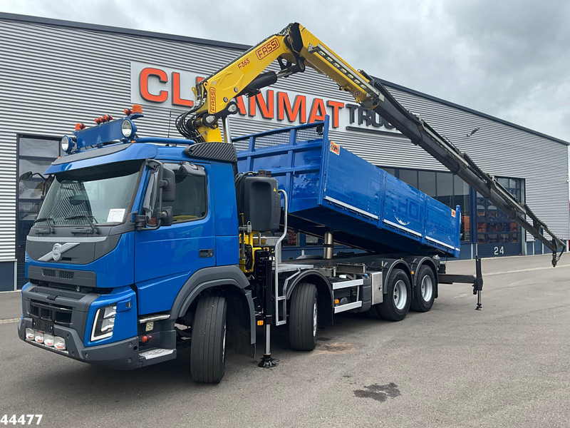 Volvo FMX 540 8x4 Euro 6 Fassi 36 Tonmeter laadkraan - 덤프트럭, 크레인 트럭 : 사진 1 Volvo FMX 540 8x4 Euro 6 Fassi 36 Tonmeter laadkraan - 덤프트럭, 크레인 트럭 : 사진 1