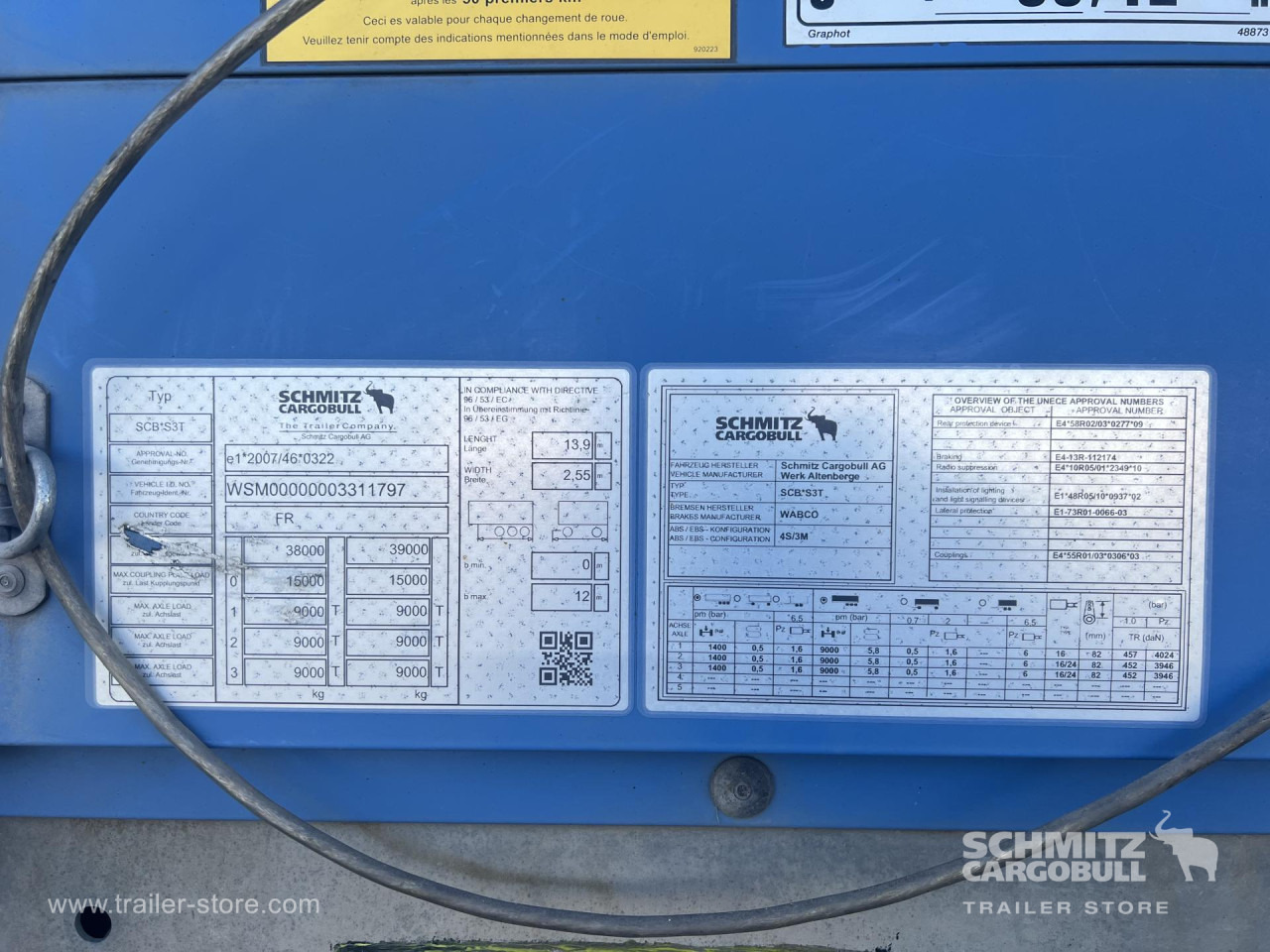 SCHMITZ Curtainsider Standard Taillift - 커튼사이더 세미 트레일러 : 사진 3 SCHMITZ Curtainsider Standard Taillift - 커튼사이더 세미 트레일러 : 사진 3
