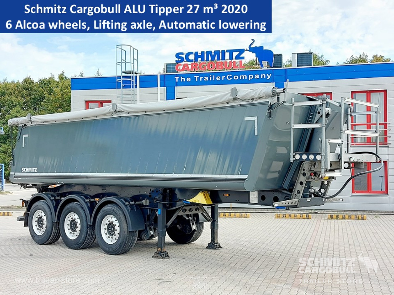 SCHMITZ Billenős aluminium szögletes teknö 27m³ - 덤프 세미 트레일러 : 사진 1 SCHMITZ Billenős aluminium szögletes teknö 27m³ - 덤프 세미 트레일러 : 사진 1