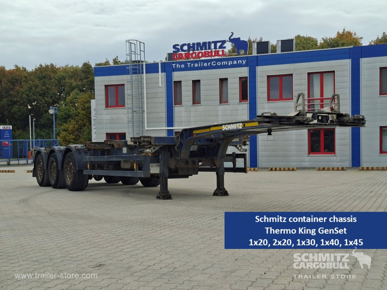 SCHMITZ Containerchassis Standard - 컨테이너 운반 장치/ 스와프 보디 세미 트레일러 : 사진 1 SCHMITZ Containerchassis Standard - 컨테이너 운반 장치/ 스와프 보디 세미 트레일러 : 사진 1