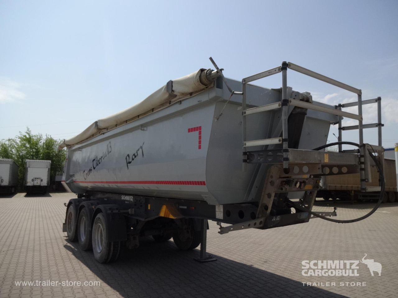 SCHMITZ Tipper Steel half pipe body 24m³ - 덤프 세미 트레일러 : 사진 5 SCHMITZ Tipper Steel half pipe body 24m³ - 덤프 세미 트레일러 : 사진 5
