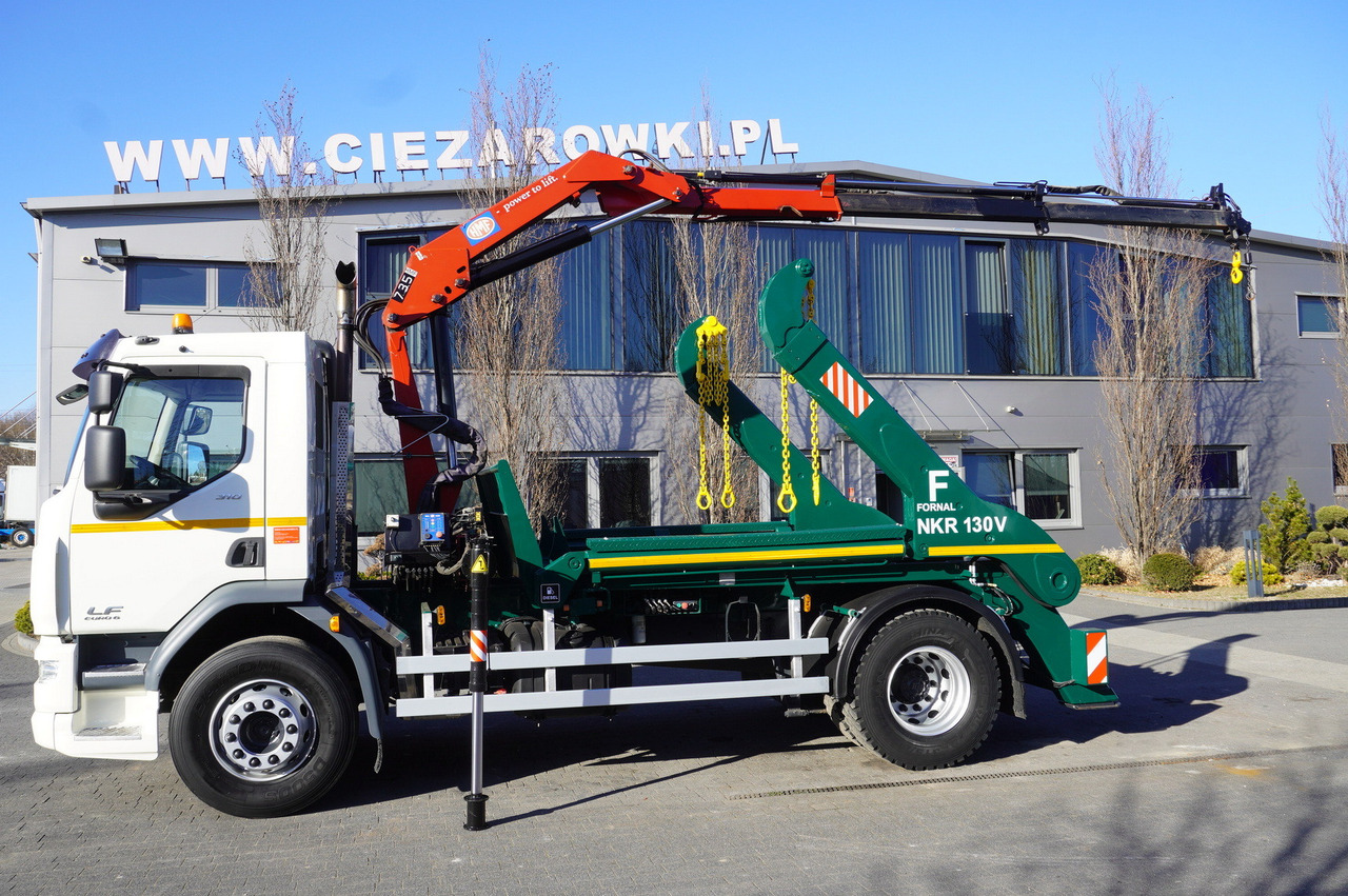 DAF LF 18.310 E6 / Skip loader Fornal NKR 130V / HDS HMF 735 K2 / Manual gearbox - 후크 리프트 트럭, 크레인 트럭 : 사진 4 DAF LF 18.310 E6 / Skip loader Fornal NKR 130V / HDS HMF 735 K2 / Manual gearbox - 후크 리프트 트럭, 크레인 트럭 : 사진 4