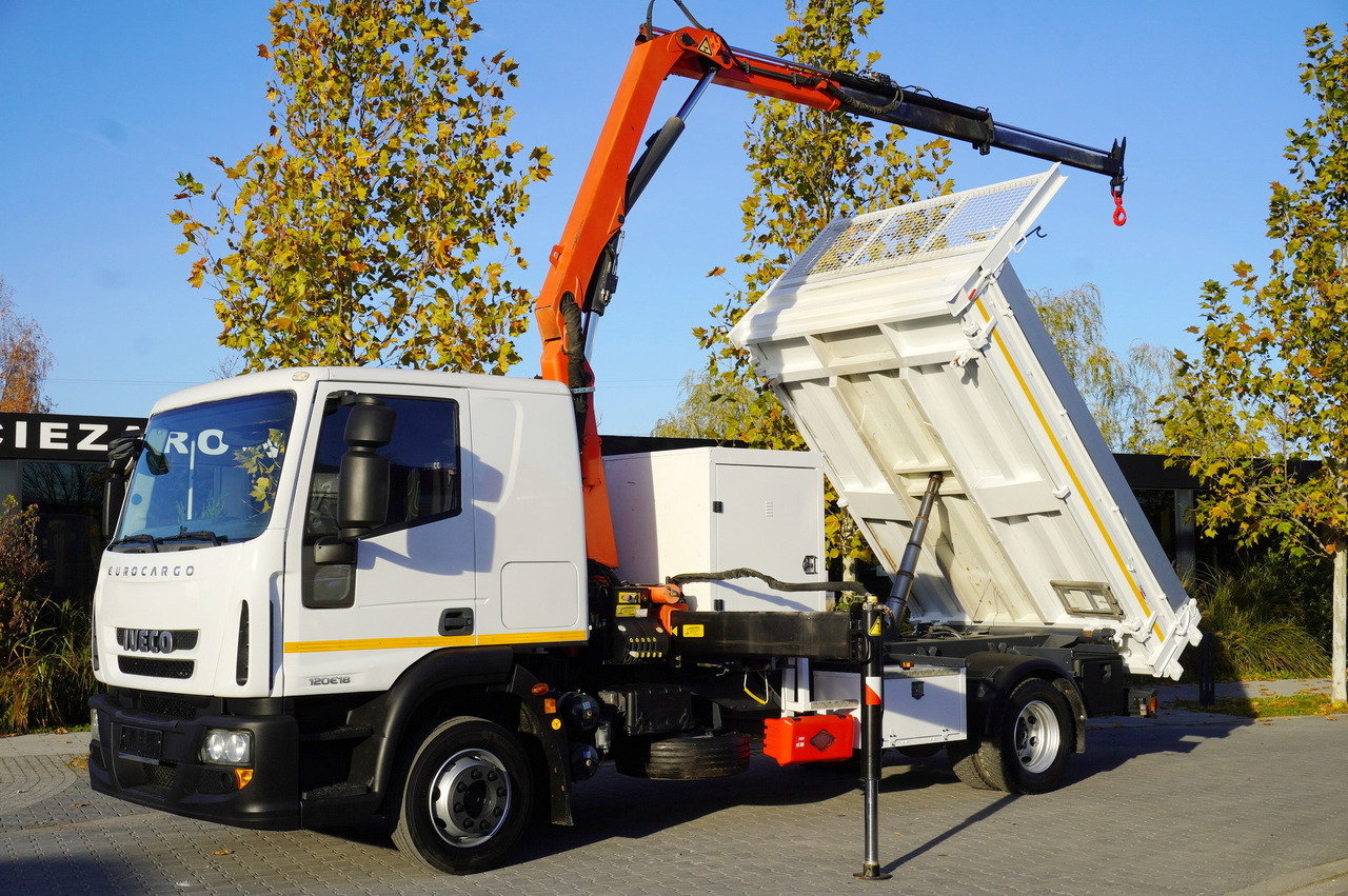 IVECO Eurocargo 120E18 Crane Palfinger / 3-way tipper / sleeper cab - 크레인 트럭 : 사진 1 IVECO Eurocargo 120E18 Crane Palfinger / 3-way tipper / sleeper cab - 크레인 트럭 : 사진 1